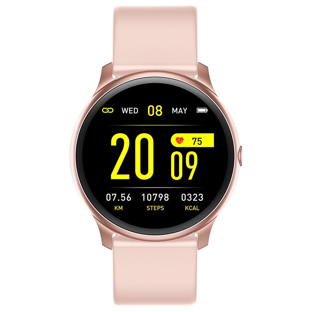 Pink Wrist Band Smart Watch with Brier Heart Rate Detection, Sleep Monitoring, Message Notification, and More - Stay Connected and Track Your Health