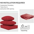 ELPOSUN Outdoor Cushions for Patio Furniture Replacement, Patio Furniture Cushions, Deep Seat Patio Cushions, Patio Seat Cushions for Outdoor Sectional (Red)