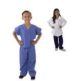 M&M Scrubs - FREE SHIPPING Kids Scrubs Super Soft Children Scrub Set and Lab Coat Combo Kids Doctor Dress up