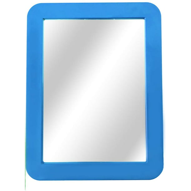 Boxgear Magnetic Locker Mirror - 5" x 7"- for School Locker, Bathroom, Locker Accessory, Workshop Toolbox or Office Cabinet - Blue