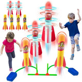 Terra Outside Toys Rocket Launcher For Kids - Stomp Launch Pad With 4 Foam & 2 LED Rockets - Fun Outdoor Toys For Kids Ages 8-12+｜Outdoor Games For Kids - Birthday Gifts For 6+ Year Old Boys & Girls
