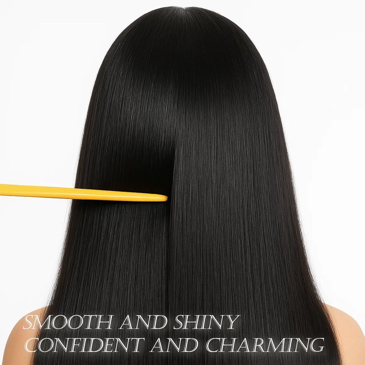 JUNGLE WAVE Human Hair 32 Inch 13x6 Lace Front Wigs 200 Density Straight HD Lace Front Wigs Pre Plucked Straight Glueless Human Hair 13x6 HD Frontal Wigs for Women