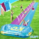 Terra 32.8FT Long Water Slide for Kids and Adults Double Lawn Water Slip with 2 Surfboards, Porch Water Slide Toys with Crash Pad and Sprinkler.