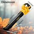UNTIMATY 500CFM Cordless Leaf Blower for Lawn Care 150 MPH Battery Powered Leaf Blower with 2 x 4.0Ah Battery, Charger, 6 Variable Speeds