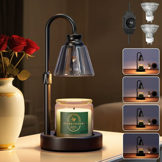 BUGHUT Candle Warmer Lamp Dimmable, Birthday Gifts for Women Mom, House Warming Gifts New Home Decor, Wax Warmer Lamp for Jar Candles with 2 Bulbs