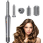 5 in 1 Air Wrap Hair Styler for Women, Bopcal Ion High-Speed Hair Dryer Brush, Fast Drying, Curling，Volumize, Straighten, Multi-function Hair Styling Tool, Gray