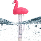 Boxgear Flamingo Floating Pool Thermometer - Aquarium Thermometer Water Temperature from -10 to 50°C - Shatter Proof Pool Thermometer Floater with Tether for Outdoor & Indoor Swimming Pools, Ponds