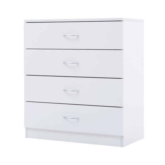 Dranite 4-Drawer Chest,Modern Storage Cabinet for Bedroom,Living Room,Wood Finish with Metal Handles