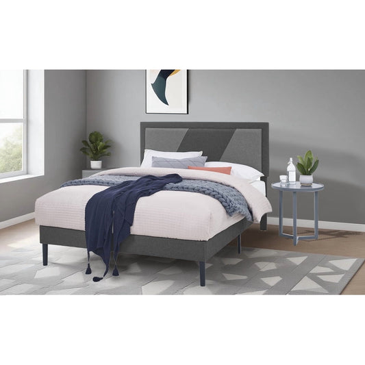 Dranite Solid Wood Bed Frame,Queen Size Bed Frame with Storage Space,Heavy Duty Sturdy Mattress Foundation,Easy Assembly,No Box Spring Needed, Black,Full