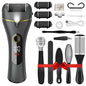 Callus Remover for Feet, Electric Foot File with 3 Rollers, 2 Speeds - Professional Rechargeable Pedicure Kit for Dead, Hard, Cracked, Dry Skin Includes Foot Scrubber (Black)