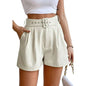 SOMER Womens Shorts Casual High Waist Dressy Shorts Summer Loose Wide Leg Shorts with Belt