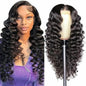 JUNGLE WAVE Deep Wave Lace Front Wigs, 13x4, Raw Human Hair, 200 Density, 26 Inch
