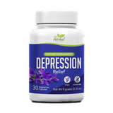 Depression Relief - Mood Enhancer - Naturally Feel Upbeat - Herbal Supplement - No Side Effect - No Withdrawal Effects - Anti Depressant Natural Remedy