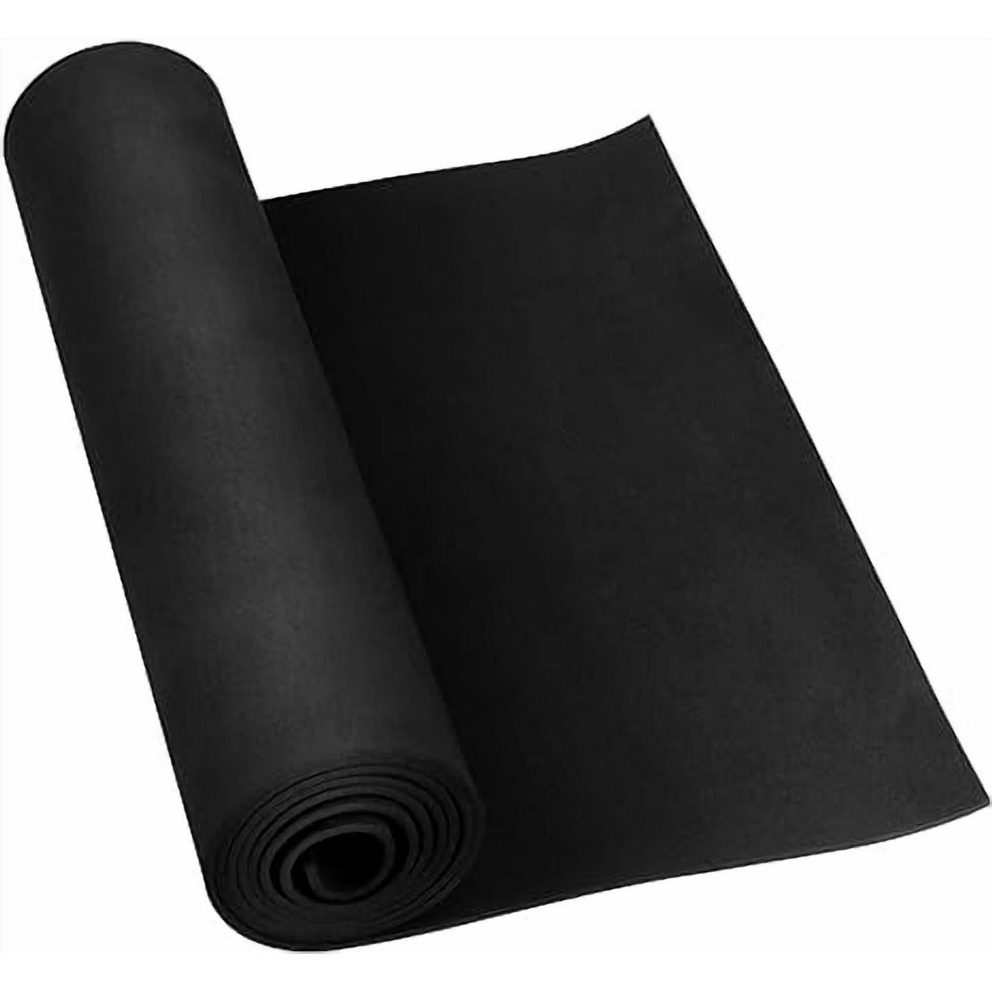 Black EVA Foam Sheets(1-10mm Thk), 1mm Craft Foam for Cosplay Supplies, 49"x13.5" with High Density 86kg/m3 Foam Roll for Art/Halloween Costume/DIY Project
