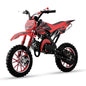 Ktoebyco 49cc Kids Dirt Bike, Gasoline Powered 2-Stroke Mini Motorcycle, 1-Seater, 1.5L Fuel Capacity, Red