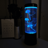 EvoFine Led Jellyfish Tank Night Light 16 Color Changing Table Lamp Aquarium Electric Mood Lava Lamp