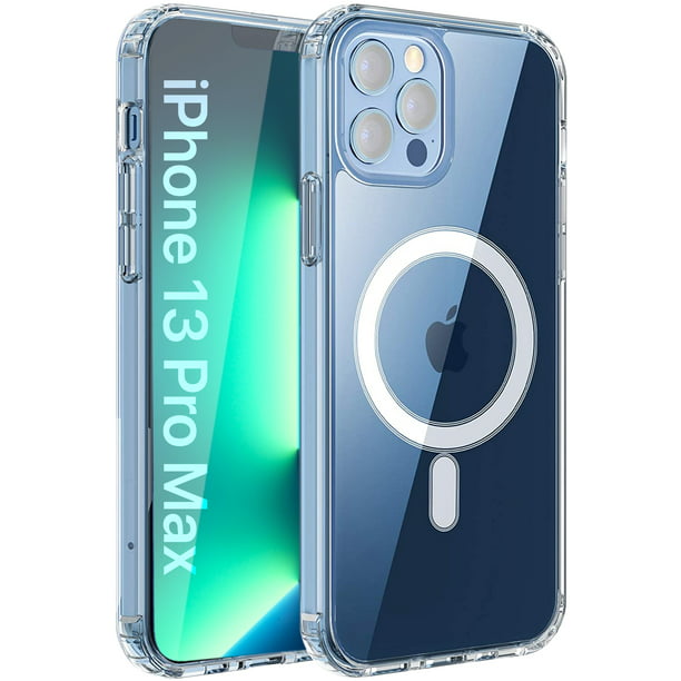 Gianna Magnetic Clear Compatible with iPhone 13 Pro Max Case [Anti-Yellowing] 6.7 inch - Clear