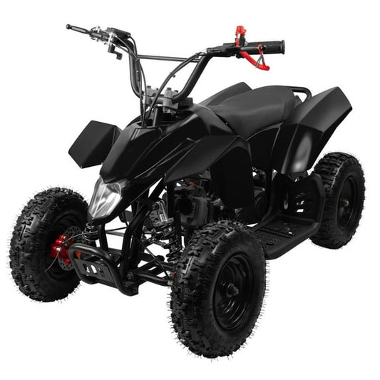 Gpower 49cc Mini Gas ATV for 5-13 Kids with 2-Stroke Pull Start,4-Wheeler with Disc Brake ATV,6"Tires