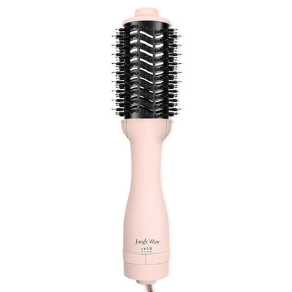 Hair Dryer Brush, Jungle Wave 3 in 1 Blow Dryer Brush and Styler Volumizer, Ceramic Hot Air Brush for All Hair Types, Gift for Women, Pink