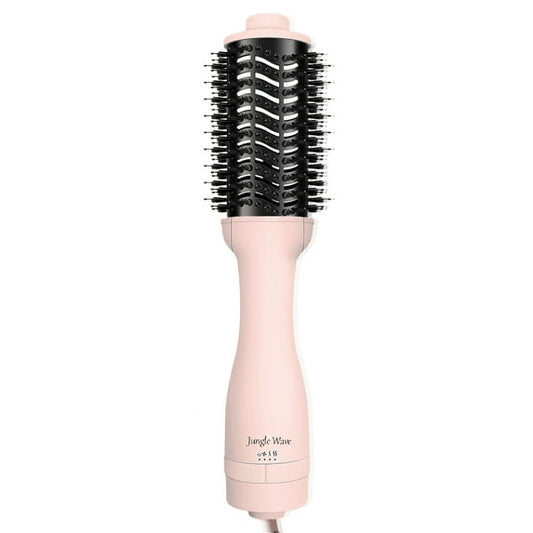 Hair Dryer Brush, Jungle Wave 3 in 1 Blow Dryer Brush and Styler Volumizer, Ceramic Hot Air Brush for All Hair Types, Gift for Women, Pink