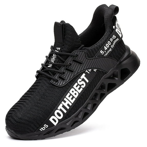 MANLEGU Steel Toe Shoes Men Women Lightweight Comfortable Work Shoe Anti-Puncture Safety Sneakers Steel Toe Work Safety Boots