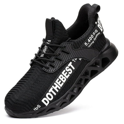 MANLEGU Steel Toe Shoes Men Women Lightweight Comfortable Work Shoe Anti-Puncture Safety Sneakers Steel Toe Work Safety Boots