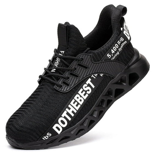 MANLEGU Steel Toe Shoes Men Women Lightweight Comfortable Work Shoe Anti-Puncture Safety Sneakers Steel Toe Work Safety Boots