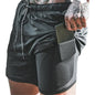 Puztloy Men's 2 in 1 Running Shorts Workout Athletic Training Gym Outdoor Sports Shorts