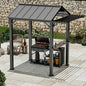 Modern Shade 6'x8' Grill Gazebo 4-Season Galvanized Steel Roof with UV-Blocking Waterproof Canopy, Rust-Resistant Frame & Extended Overhang