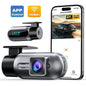 Odrey Dash Cam 4K UHD Front Dashcam with 5G WiFi Car Camera, Dash Camera with APP 24H Parking Mode, WDR, Loop Recording, Night Vision, Support 256GB Max