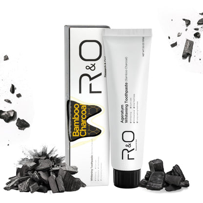 R&O Ageratum Whitening Toothpaste with Bamboo Charcoal,3.53 oz,Great for Teeth Whitening,1Pc