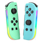 Replacement for Nintendo Switch Controller,Wireless controllers Compatible with Switch/Oled/Lite, Support Dual Vibration/Wake-up/Motion Control/RGB Lights,Green/Blue