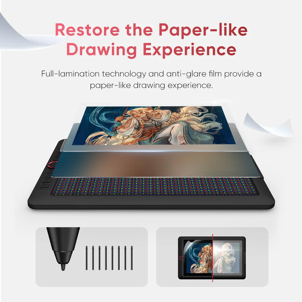 16K Pressure Sensitivity Artist Pen Display 15.6 Pro V2 Drawing Tablet | Advanced Digital Art & Design Monitor