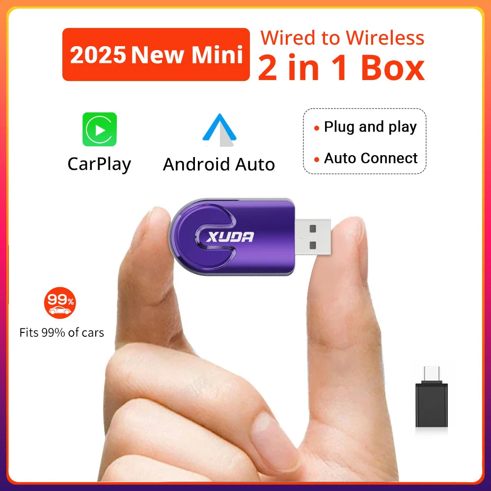 Wireless CarPlay Android Auto Wireless Adapter Smart Mini Box Plug And Play WiFi Fast Connect Universal For Nissan