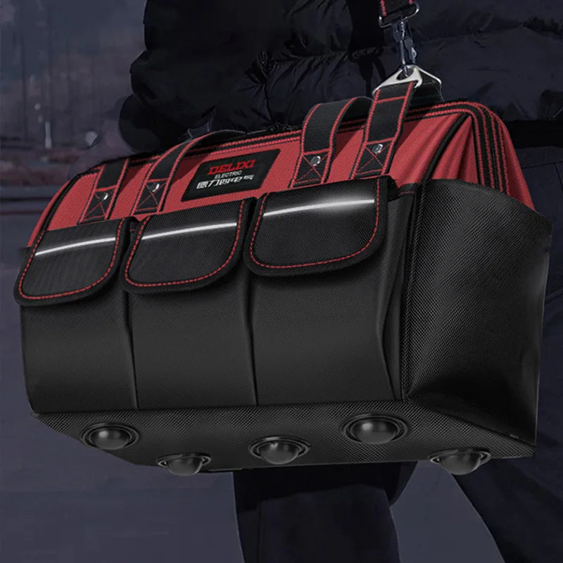 Multifunctional Waterproof Electric Tool Bag for Electricians Carpenters Mechanics & Homeowners