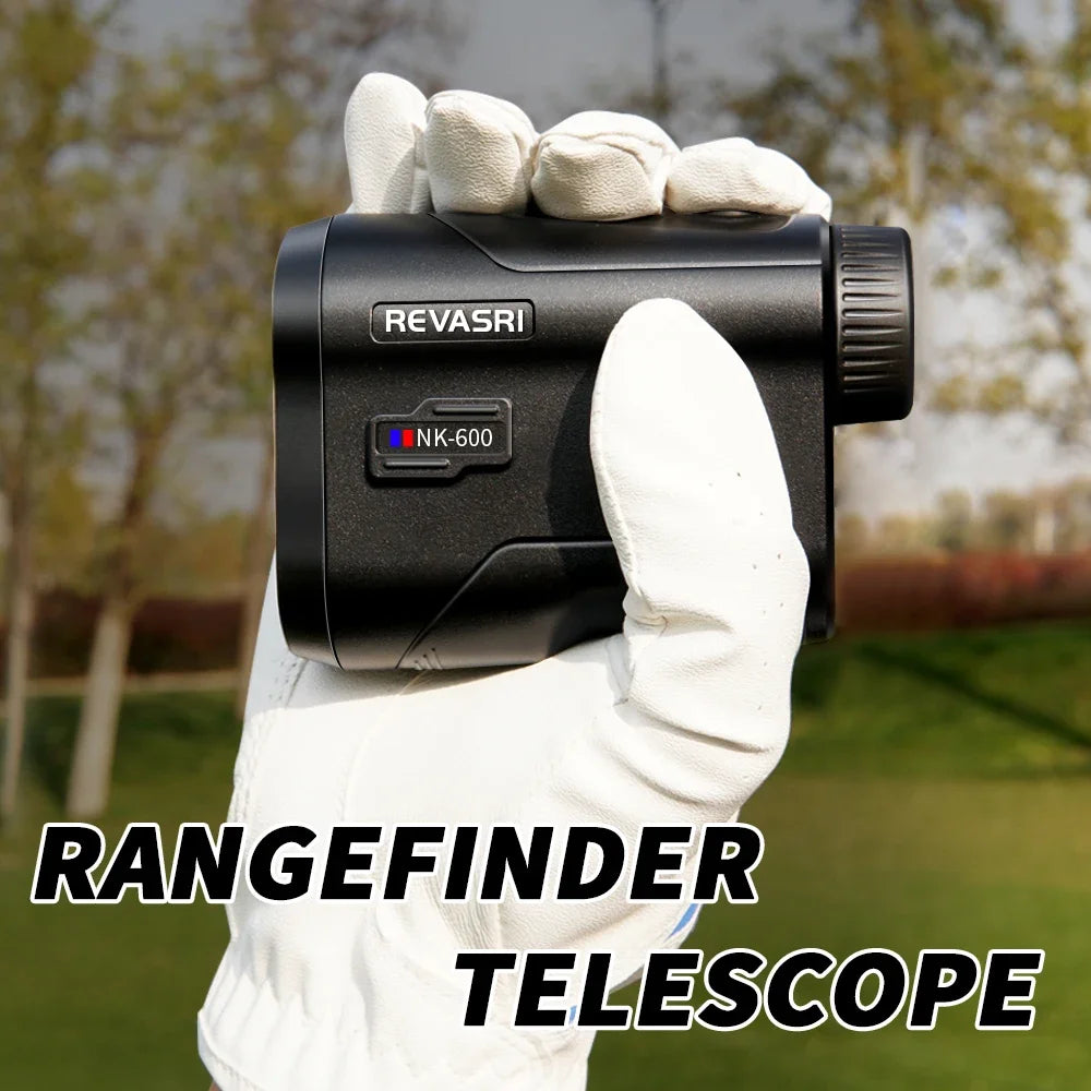 REVASRI Golf Laser Rangefinder 600M with Slope Compensation Flag Lock USB-C Rechargeable