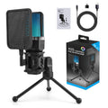 Professional USB Condenser Microphone for Gaming, Streaming & Podcasting – Studio Quality