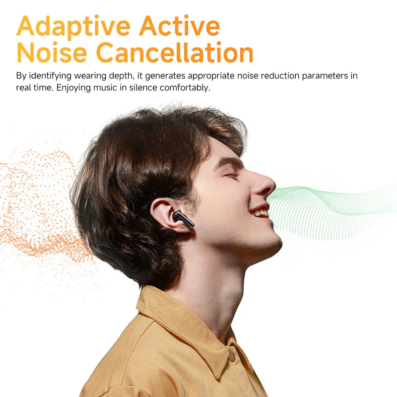AilyBuds Pro+ ANC Wireless Earbuds Hi-Res Audio LDAC Bluetooth 5.3 6 Mic AI HD Calls Multipoint