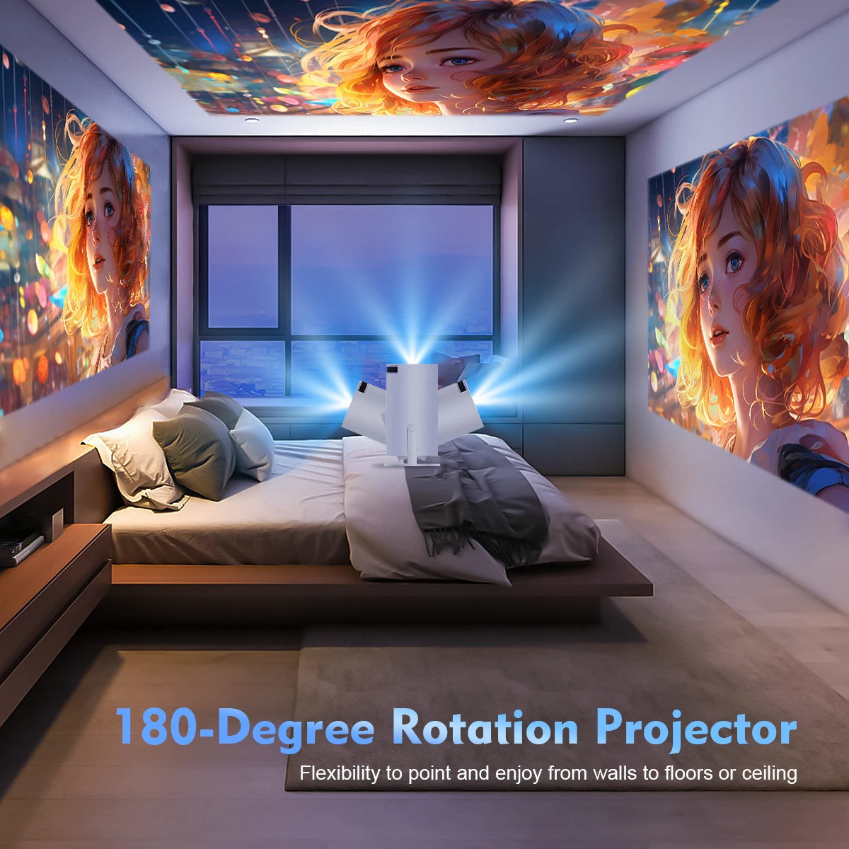 Magcubic Projector Pro 4K Android 11 Dual Wifi6 290ANSI Allwinner Home Cinema Outdoor Projetor