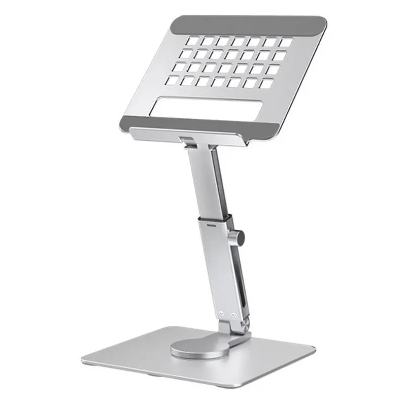 Aluminum 360° Rotating Tablet Stand Adjustable Folding Desk Holder for iPad Pro Air Xiaomi 4–14"