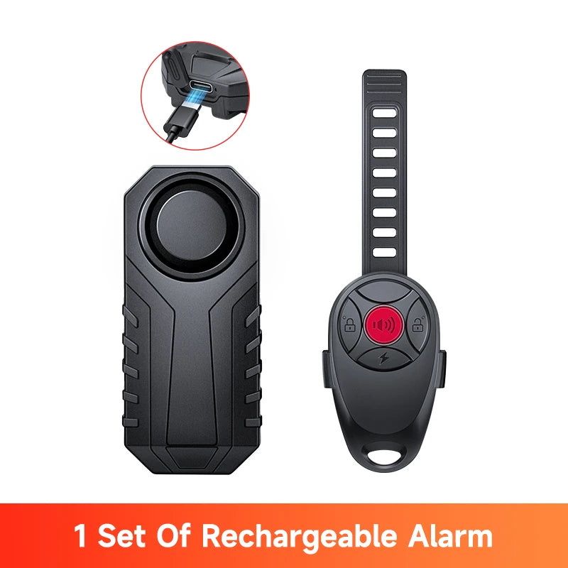 Anti-Theft Bicycle Alarm Wireless Vibration Remote Control Bike Motorbike Alarms Home Outdoor Security Protection