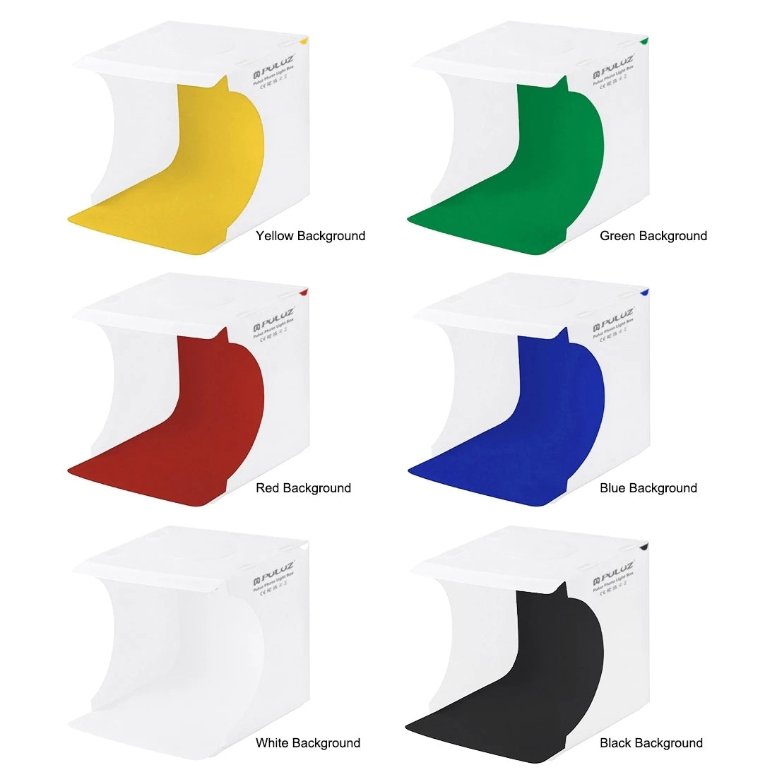 Mini 2 LED Panels Folding Portable 1100LM Light Photo Lighting Studio Shooting Tent Box Kit with 6 Colors Backdrops
