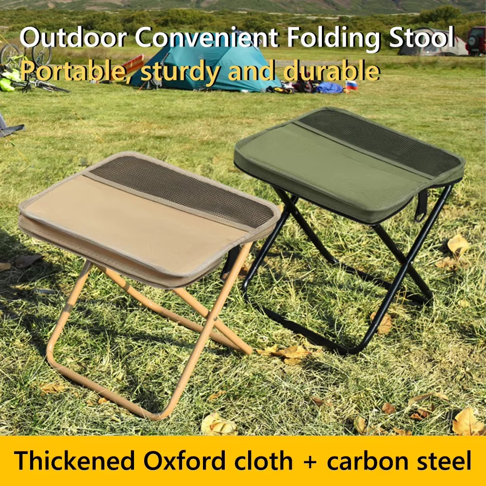 Outdoor Folding Backpack Stool with Mesh Bag – Portable & Lightweight | EvoFine