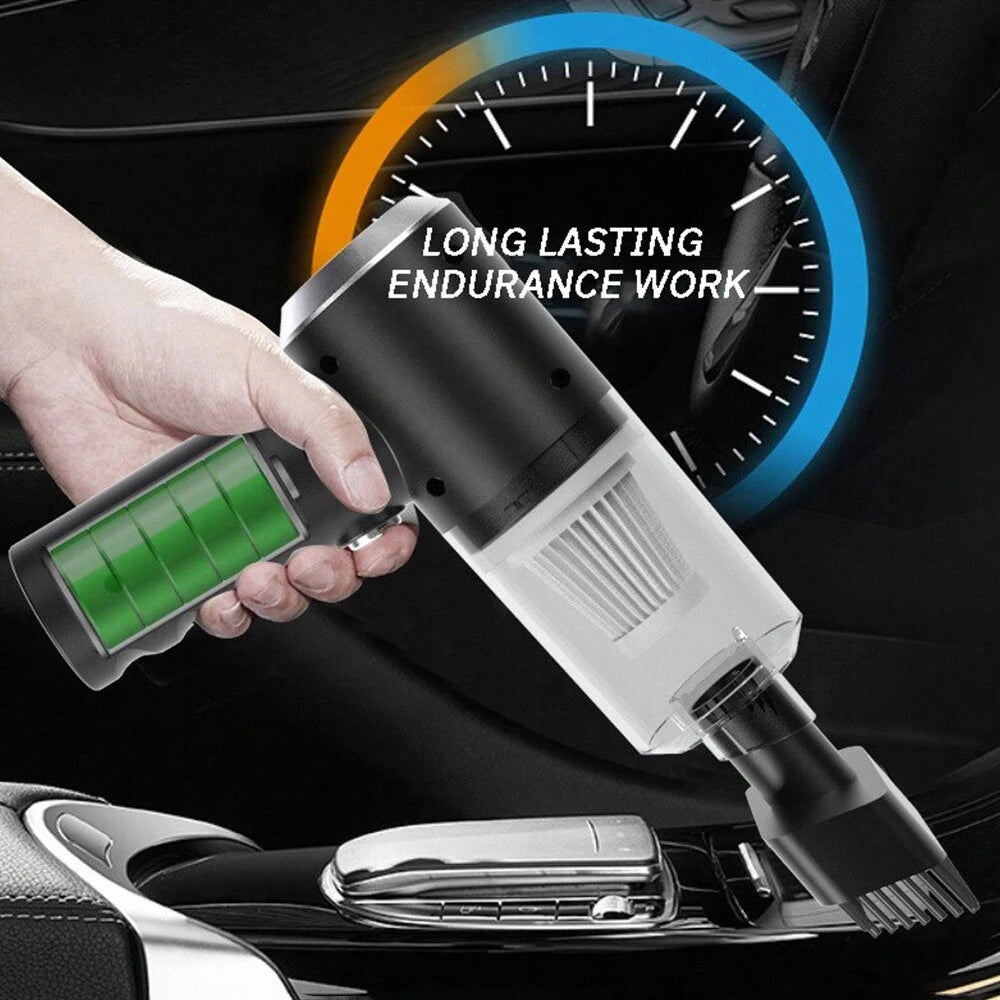 3-in-1 Cordless Vacuum Cleaner – Suction & Blower Portable Car & Home Cleaner USB Rechargeable