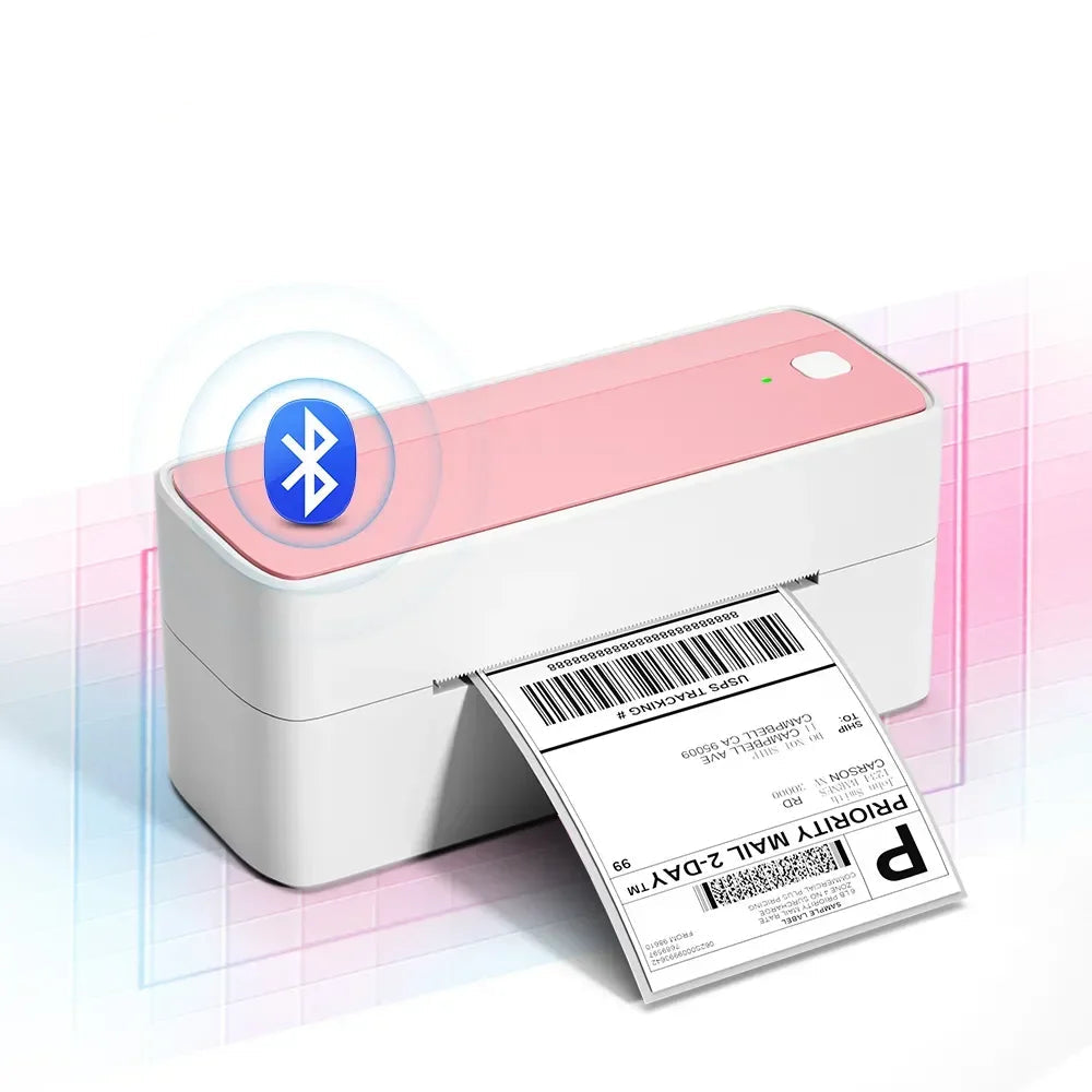 Bluetooth Thermal Label Printer Wireless Small Shipping Label Printer 4X6 Compatible with iPhone Android Mac Window