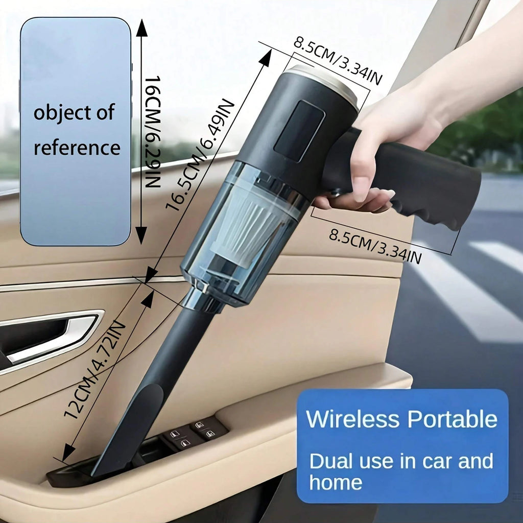 3-in-1 Cordless Vacuum Cleaner – Suction & Blower Portable Car & Home Cleaner USB Rechargeable