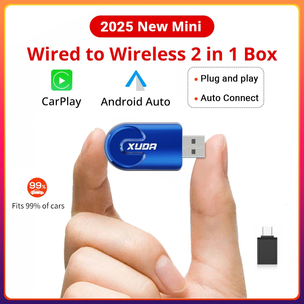Wireless CarPlay Android Auto Wireless Adapter Smart Mini Box Plug And Play WiFi Fast Connect Universal For Nissan