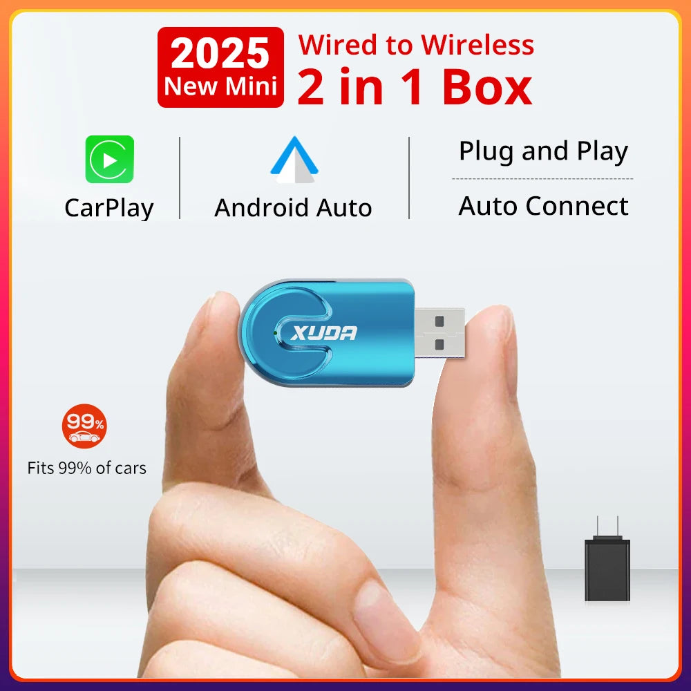 Wireless CarPlay Android Auto Wireless Adapter Smart Mini Box Plug And Play WiFi Fast Connect Universal For Nissan