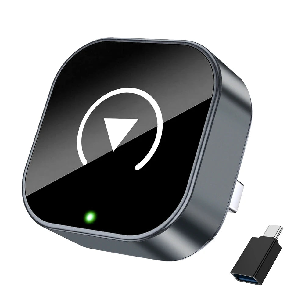 2 in1 Wireless CarPlay Adapter Android Auto AI Smart Box Car Intelligent Systems For VW Toyota Nissan Honda Ford Benz
