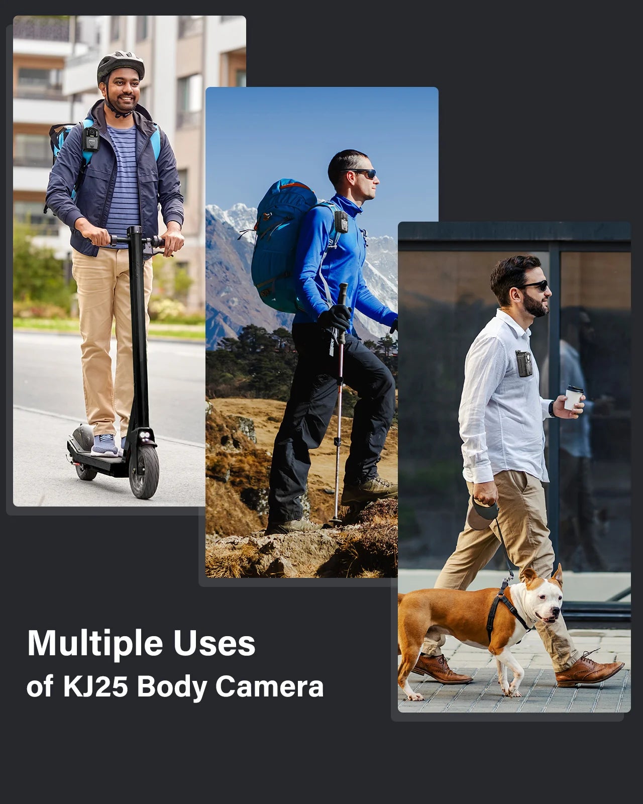 1080p Body Camera 3000mAh Support 13H Recording Night Vision Camcorder Law Enforcement Police Camera For Hiking Ride